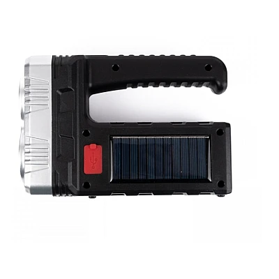 Lanterna de mana solara 7702 B cu Led SMD si incarcare USB OF Lanterna de mana solara 7702 B cu Led SMD si incarcare USB OF