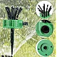 Stropitoare pentru gazon cu 12 duze flexibile Verde/Negru Stropitoare pentru gazon cu 12 duze flexibile Verde/Negru