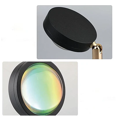 Lampa cu lupa videografie si telecomanda efecte Sunset multicolor cu telecomanda Lampa cu lupa videografie si telecomanda efecte Sunset multicolor cu telecomanda