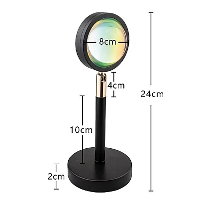 Lampa cu lupa videografie si telecomanda efecte Sunset multicolor cu telecomanda Lampa cu lupa videografie si telecomanda efecte Sunset multicolor cu telecomanda