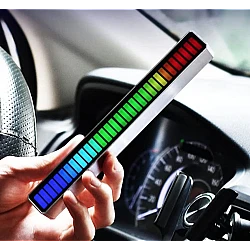 Bara cu leduri RGB sincronizare muzicala lumini de ritm senzor sunet 32 leduri Bara cu leduri RGB sincronizare muzicala lumini de ritm senzor sunet 32 leduri
