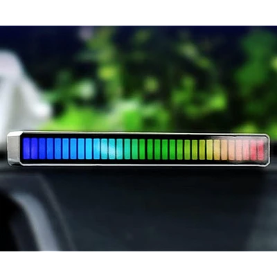 Bara cu leduri RGB sincronizare muzicala lumini de ritm senzor sunet 32 leduri Bara cu leduri RGB sincronizare muzicala lumini de ritm senzor sunet 32 leduri