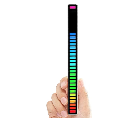 Bara cu leduri RGB sincronizare muzicala lumini de ritm senzor sunet 32 leduri Bara cu leduri RGB sincronizare muzicala lumini de ritm senzor sunet 32 leduri