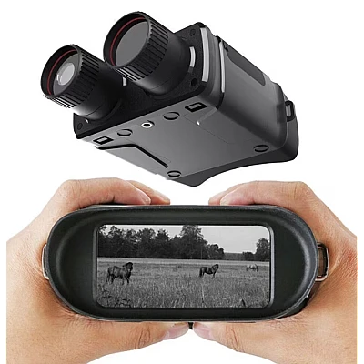Binoclu profesional QNV01 cu vedere nocturna IR HD negru Binoclu profesional QNV01 cu vedere nocturna IR HD negru