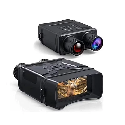 Binoclu profesional QNV01 cu vedere nocturna IR HD negru Binoclu profesional QNV01 cu vedere nocturna IR HD negru