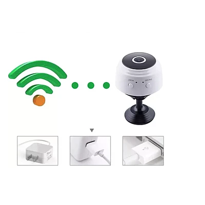 Camera QHQ36 senzor de miscare reincarcabila 5V WIFI infrarosu Camera QHQ36 senzor de miscare reincarcabila 5V WIFI infrarosu
