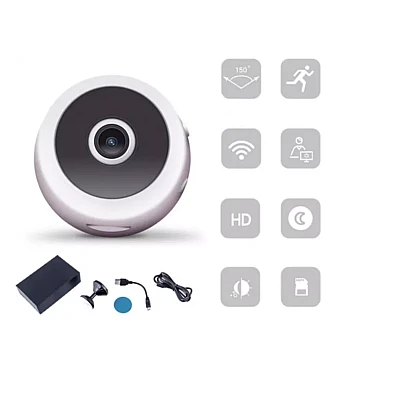 Camera QHQ36 senzor de miscare reincarcabila 5V WIFI infrarosu Camera QHQ36 senzor de miscare reincarcabila 5V WIFI infrarosu