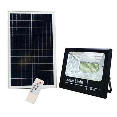 Kit Proiector Led cu panou solar 200W si telecomanda 571 LED Kit Proiector Led cu panou solar 200W si telecomanda 571 LED
