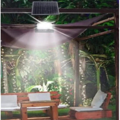 Kit Proiector Led cu panou solar 200W si telecomanda 571 LED Kit Proiector Led cu panou solar 200W si telecomanda 571 LED