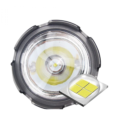 Lanterna de mana cu LED TD 999 de 50W cu 8000 lumeni acumulator integrat lumina laterala COB Lanterna de mana cu LED TD 999 de 50W cu 8000 lumeni acumulator integrat lumina laterala COB