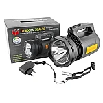 Lanterna Profesionala cu LED TD 6000A T6 de 30 W Acumulator Integrat Negru