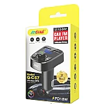 Modulator FM Bluetooth si incarcator auto 12V/24V cu 2 porturi USB Q C67 Andowl