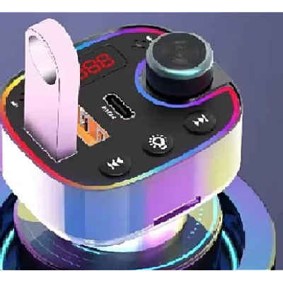 Modulator auto LED RGB BT FM Handsfree USB Andowl Q C888 Modulator auto LED RGB BT FM Handsfree USB Andowl Q C888