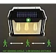 Lampa solara LED de perete cu 3 becuri Senzor de miscare Andowl Q D1640