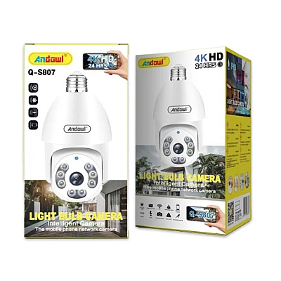 Camera de supraveghere Andowl Q S805 smart bulb PTZ WIFI 2.4G 1080P tip bec E27 cu senzor de miscare Camera de supraveghere Andowl Q S805 smart bulb PTZ WIFI 2.4G 1080P tip bec E27 cu senzor de miscare