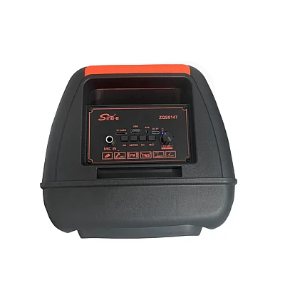 Boxa portabila cu microfon ZQS 8147 de 45W BT/FM/USB/AUX RGB 8 inch Boxa portabila cu microfon ZQS 8147 de 45W BT/FM/USB/AUX RGB 8 inch