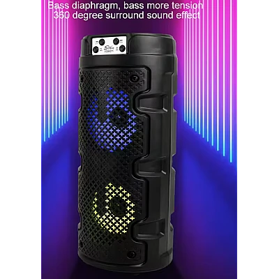UB Boxa portabila Bluetooth ZQS 4271 de 2 x 4 inch cu lumina RGB UB Boxa portabila Bluetooth ZQS 4271 de 2 x 4 inch cu lumina RGB
