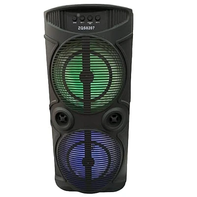 Boxa Bluetooth ZQS 8207 de 2 x 8 inch cu microfon Boxa Bluetooth ZQS 8207 de 2 x 8 inch cu microfon