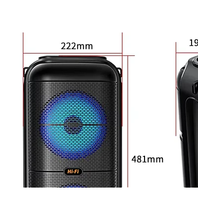 Boxa portabila Bluetooth ZQS 8227 de 6 x 2 inch cu microfon Boxa portabila Bluetooth ZQS 8227 de 6 x 2 inch cu microfon