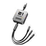 Cablu de date cu 3 mufe diferite Q SJ100 de 100W Cablu de date cu 3 mufe diferite Q SJ100 de 100W