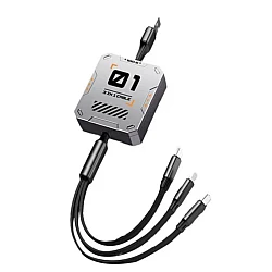 Cablu de date cu 3 mufe diferite Q SJ100 de 100W Cablu de date cu 3 mufe diferite Q SJ100 de 100W
