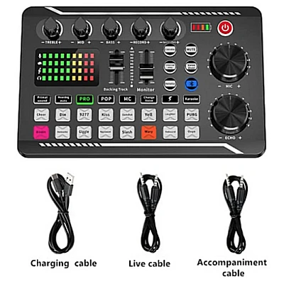 Placa de Sunet Live Q SK7 cu Mixer Audio Podcast si Schimbator de Voce Placa de Sunet Live Q SK7 cu Mixer Audio Podcast si Schimbator de Voce