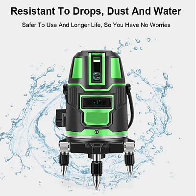 Nivela orizontala/verticala cu laser electric profesional Andowl Q SP01 verde Nivela orizontala/verticala cu laser electric profesional Andowl Q SP01 verde