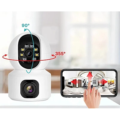 Camera dubla de supraveghere SX626 HD WIFI audio bidirectional Camera dubla de supraveghere SX626 HD WIFI audio bidirectional