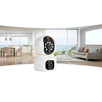 Camera dubla de supraveghere SX626 HD WIFI audio bidirectional Camera dubla de supraveghere SX626 HD WIFI audio bidirectional