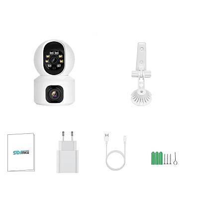 Camera dubla de supraveghere SX626 HD WIFI audio bidirectional Camera dubla de supraveghere SX626 HD WIFI audio bidirectional