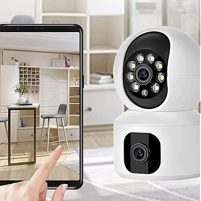 Camera dubla de supraveghere SX626 HD WIFI audio bidirectional Camera dubla de supraveghere SX626 HD WIFI audio bidirectional