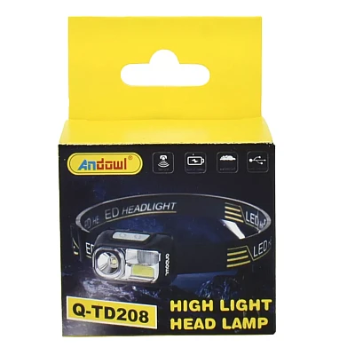 Lanterna de cap Andowl Q TD208 cu lumina alba si rosie Lanterna de cap Andowl Q TD208 cu lumina alba si rosie