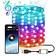 Instalatie decorativa RGB Cu Control Bluetooth Prin Aplicatie 5 metri Luminozitate Reglabila USB Multicolor Instalatie decorativa RGB Cu Control Bluetooth Prin Aplicatie 5 metri Luminozitate Reglabila USB Multicolor