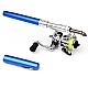 Lanseta telescopica de buzunar (21 cm) din aluminiu cu mulineta Lanseta telescopica de buzunar (21 cm) din aluminiu cu mulineta