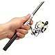 Lanseta telescopica de buzunar (21 cm) din aluminiu cu mulineta Lanseta telescopica de buzunar (21 cm) din aluminiu cu mulineta