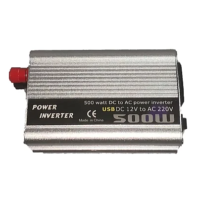 Invertor auto putere 500W de 12 / 220V de tensiune Invertor auto putere 500W de 12 / 220V de tensiune