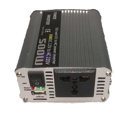 Invertor auto putere 500W de 12 / 220V de tensiune Invertor auto putere 500W de 12 / 220V de tensiune