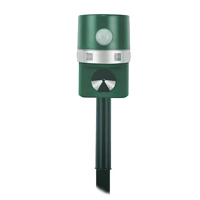 Aparat solar impotriva daunatorilor VERDE cu ultrasunete pentru gradina cu tarus buton on/off Aparat solar impotriva daunatorilor VERDE cu ultrasunete pentru gradina cu tarus buton on/off