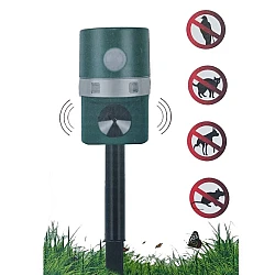 Aparat solar impotriva daunatorilor VERDE cu ultrasunete pentru gradina cu tarus buton on/off Aparat solar impotriva daunatorilor VERDE cu ultrasunete pentru gradina cu tarus buton on/off