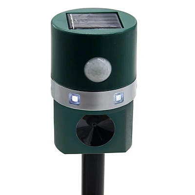 Aparat solar impotriva daunatorilor VERDE cu ultrasunete pentru gradina cu tarus buton on/off Aparat solar impotriva daunatorilor VERDE cu ultrasunete pentru gradina cu tarus buton on/off