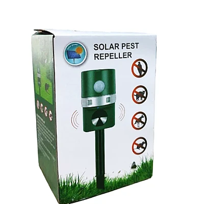 Aparat solar impotriva daunatorilor VERDE cu ultrasunete pentru gradina cu tarus buton on/off Aparat solar impotriva daunatorilor VERDE cu ultrasunete pentru gradina cu tarus buton on/off