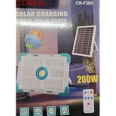 Proiector solar COBA CB F280 putere 200W si 280 LED alb/albastru 6 casete Proiector solar COBA CB F280 putere 200W si 280 LED alb/albastru 6 casete