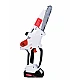 Mini fierastrau Edon MX294 Profesional 2 acumulatori 42 V 8Ah rezervor ulei sistem ungere lant lama 20 cm NEGRU CU PORTOCALIU