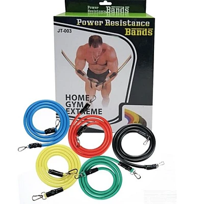 Sistem de antrenament fitness JT 003 cu corzi extensibile Sistem de antrenament fitness JT 003 cu corzi extensibile
