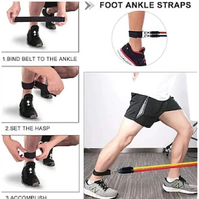 Sistem de antrenament fitness JT 003 cu corzi extensibile Sistem de antrenament fitness JT 003 cu corzi extensibile