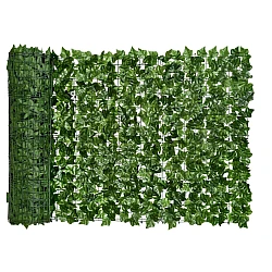 Gard 1m x 3m lungime cu frunze artificiale verde decoractiv 