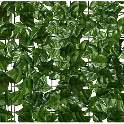 Gard 1m x 3m lungime cu frunze artificiale verde decoractiv Gard 1m x 3m lungime cu frunze artificiale verde decoractiv