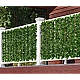 Gard 1m x 3m lungime cu frunze artificiale verde decoractiv Gard 1m x 3m lungime cu frunze artificiale verde decoractiv