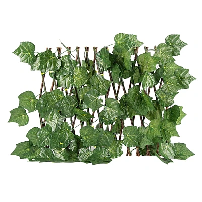 Gard artificial 1 x 1 m model FRUNZE verzi decorativ Gard artificial 1 x 1 m model FRUNZE verzi decorativ