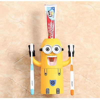 Dozator Minion pasta de dinti si suport periute Dozator Minion pasta de dinti si suport periute